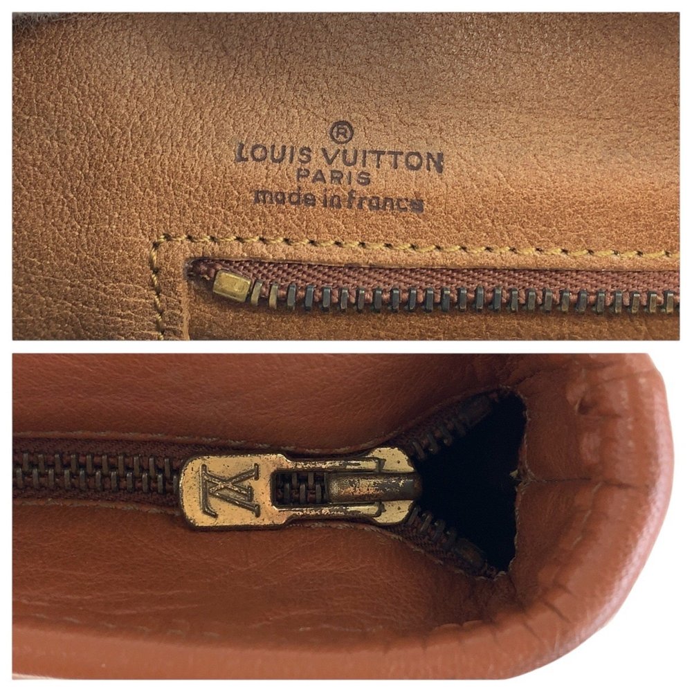 LOUIS VUITTON Monogram Weekend PM Brown Gold Hardware Leather Tote Bag M42425 - Picture 4 of 10